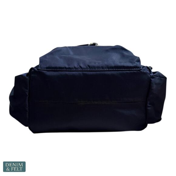 Michael Kors Mott Large Nylon Diaper Backpack Navy Black Gold Luxe Mom Bag main image 7